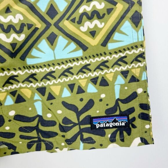 PATAGONIA | NEW Baggies Longs 7” Inseam Shorts Mangrove Tiki Men’s Size Small - Picture 5 of 11